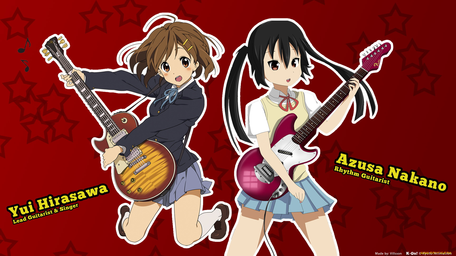 Обои Аниме K-ON!, обои для рабочего стола, фотографии аниме, on, девушки,  гитары Обои для рабочего стола, скачать обои картинки заставки на рабочий  стол.